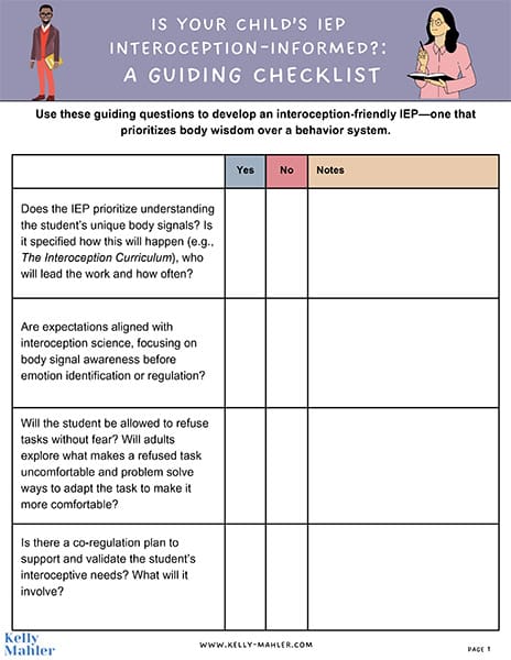 Is Your Child's IEP Interoception-informed?: A Guiding Checklist cover image