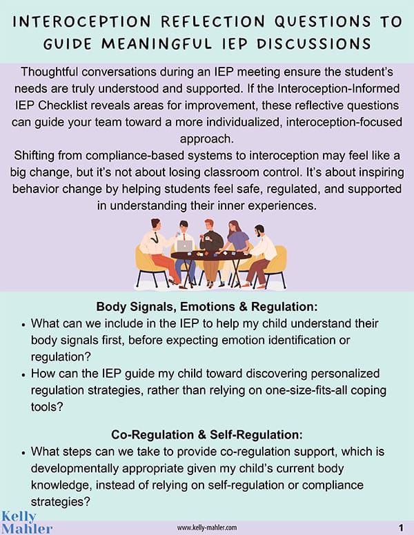 Interoception Reflection Questions To Guide Meaningful IEP Discussions cover image